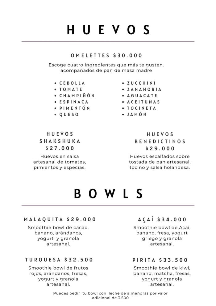 Huevos y Bowls