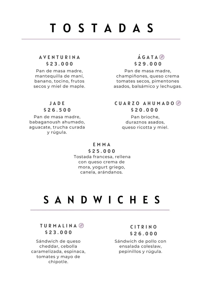 Tostadas y Sandwiches