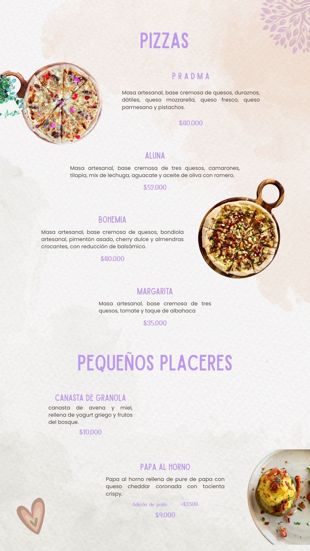 Entradas y Pizzas Vibra