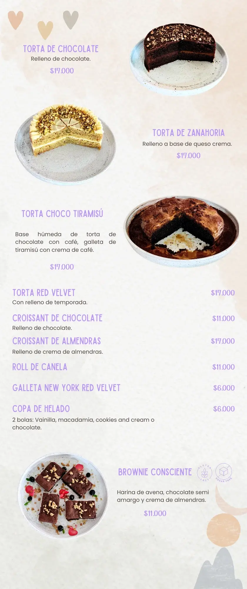 Dulce Menu PRADMA 2025