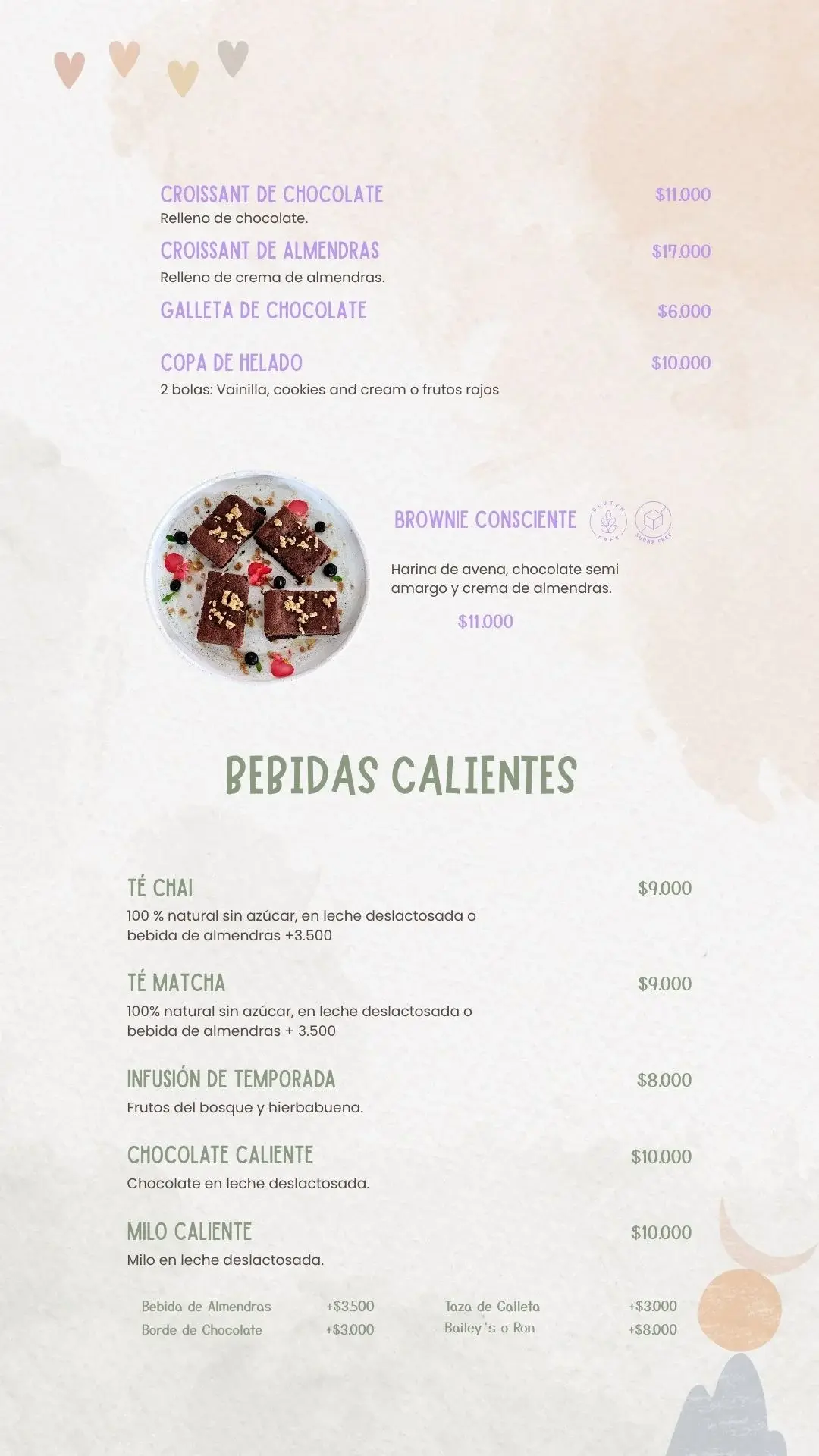 Dulce Menu PRADMA 2025