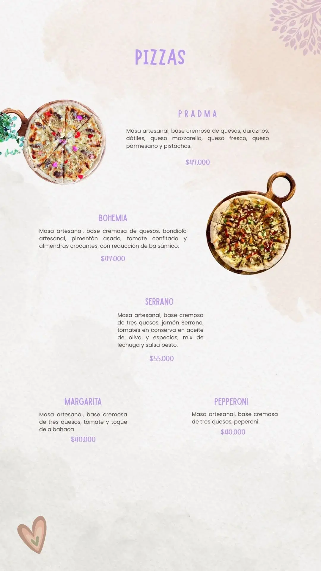 Pizzas de PRADMA