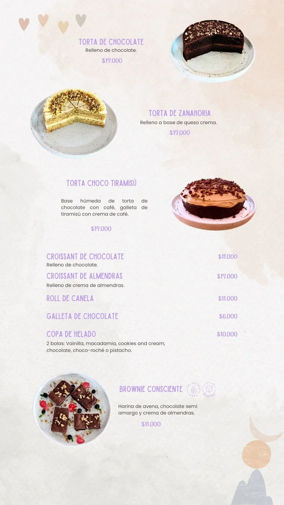Dulce Menu PRADMA 2025